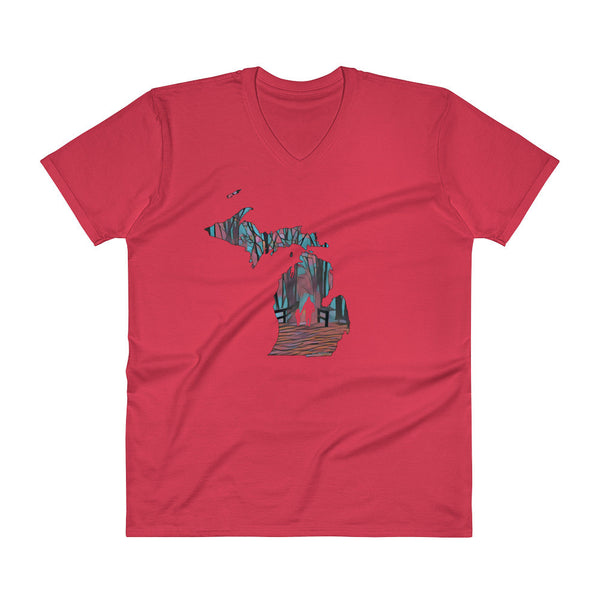 V-Neck T-Shirt (St. Charles, MI)
