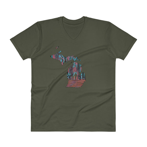 V-Neck T-Shirt (St. Charles, MI)