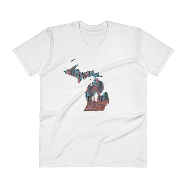 V-Neck T-Shirt (St. Charles, MI)